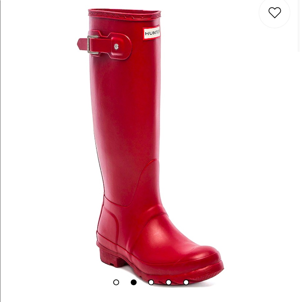 Hunter Original Tall Rain Boot in Red